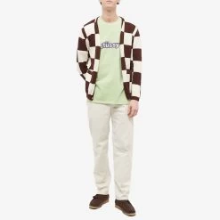 Stussy Thick Pigment Dyed Tee -Stussy Apparel 03 02 2023 JW 1904834 SAGE m9 1