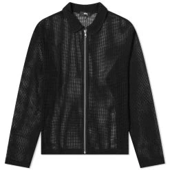 Stussy Cotton Mesh Zip Shirt
