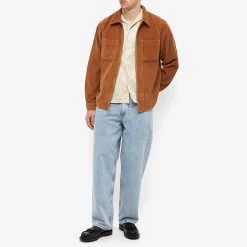 Stussy Wide Wale Cord Zip Shirt -Stussy Apparel 20 10 2022 TC 1110243 COPP m9 1