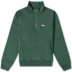Stussy Stock Logo Quarter Zip