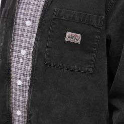 Stussy Washed Canvas Zip Shirt 9 Stussy Washed Canvas Zip Shirt -Stussy Apparel 24 02 2023 ja 1110264 blac 10