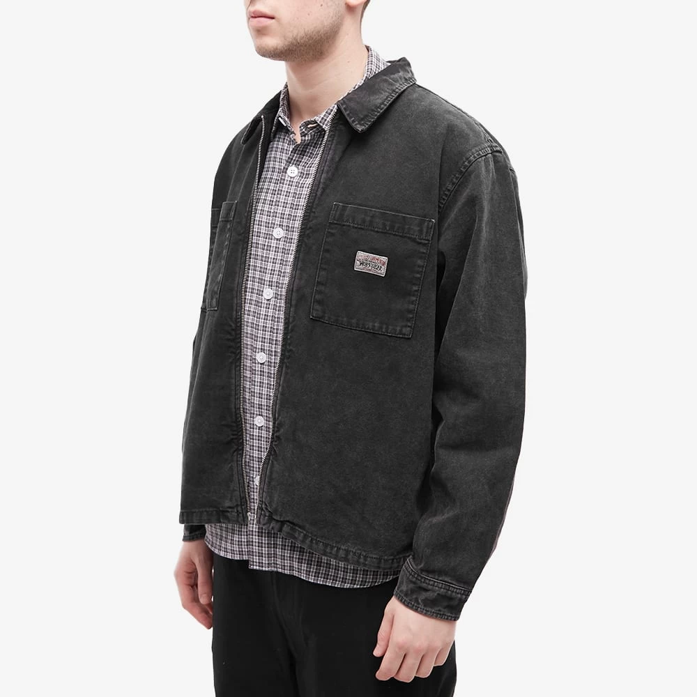 Stussy Washed Canvas Zip Shirt 2 Stussy Washed Canvas Zip Shirt - Image 2