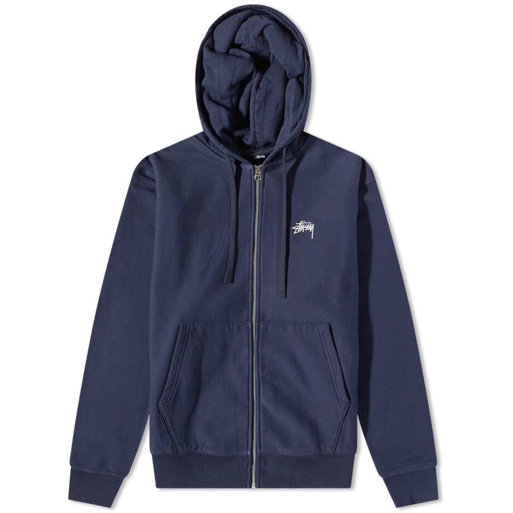 Stussy Stock Logo Zip Hoody 1 Stussy Stock Logo Zip Hoody