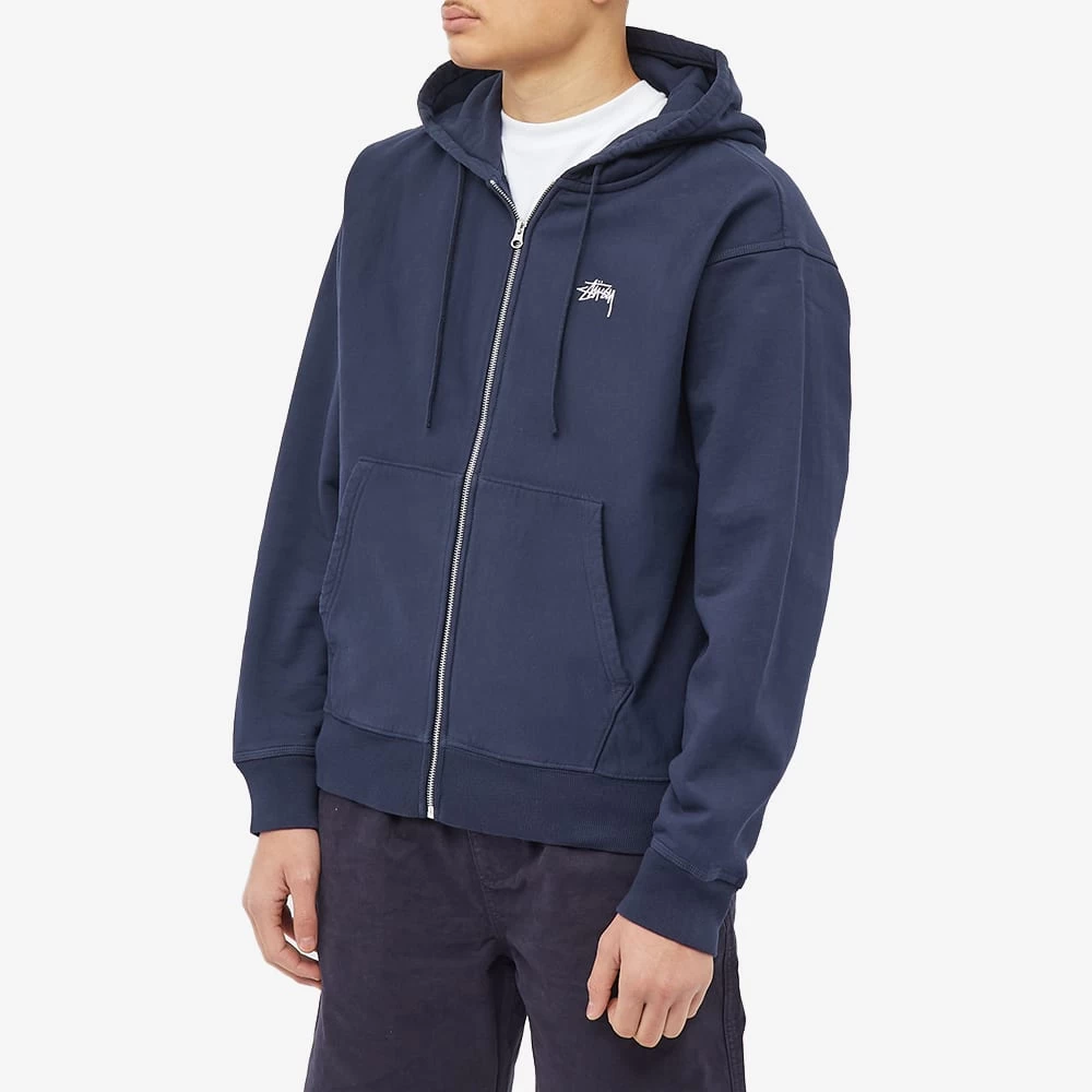 Stussy Stock Logo Zip Hoody 2 Stussy Stock Logo Zip Hoody - Image 2