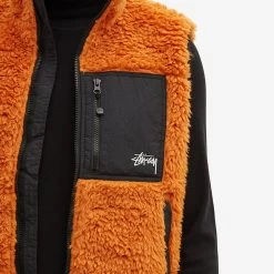 Stussy Sherpa Vest -Stussy Apparel 28 09 2022 jc 118506 oran 10