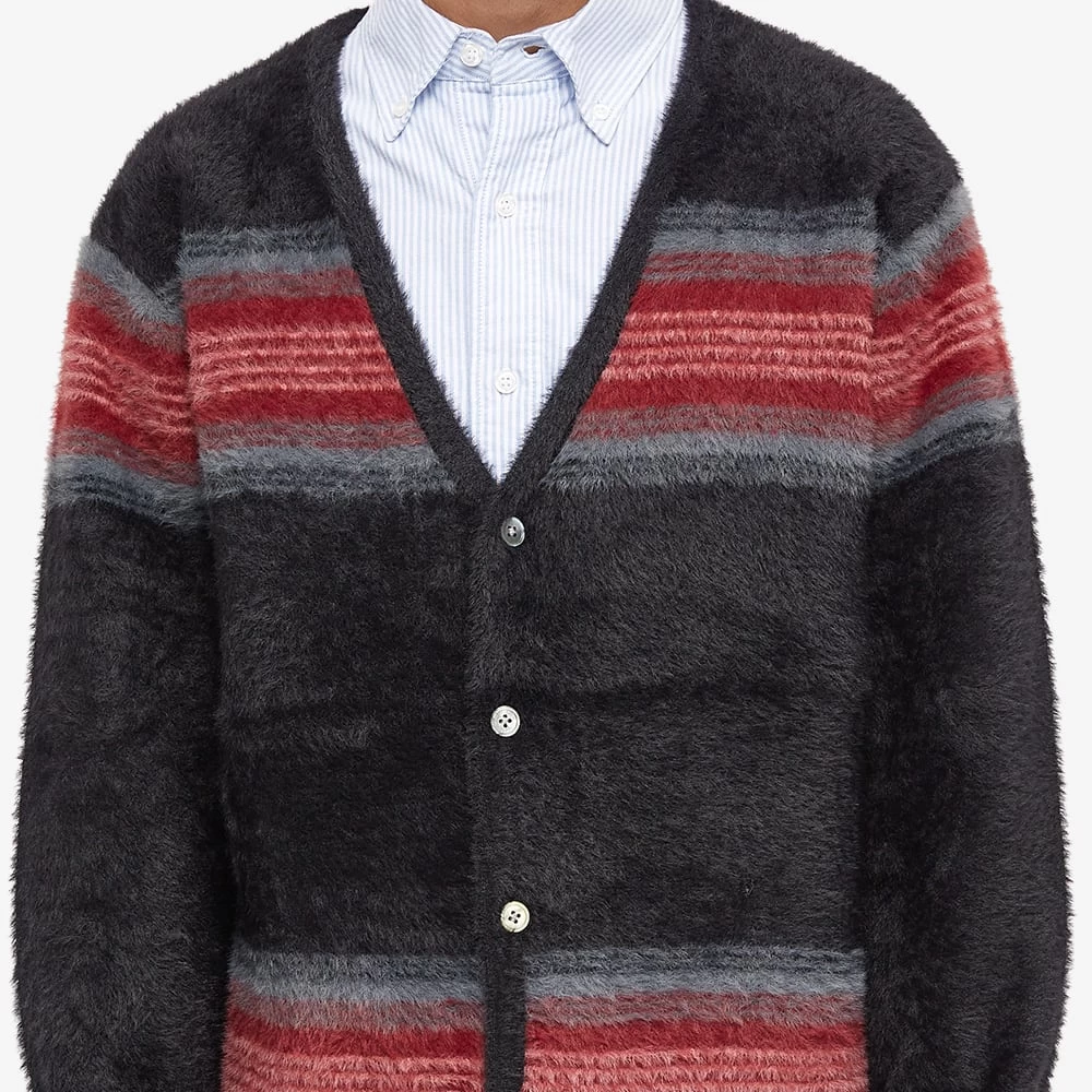 Stussy Stripe Shaggy Cardigan 5 Stussy Stripe Shaggy Cardigan - Image 5