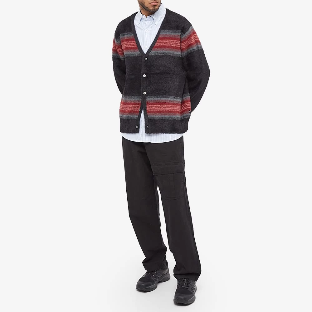 Stussy Stripe Shaggy Cardigan 4 Stussy Stripe Shaggy Cardigan - Image 4