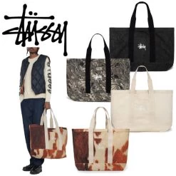 STUSSY | Camouflage Unisex Canvas Street Style Plain