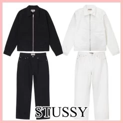 STUSSY | Street Style Matching Sets Skater Style Two-Piece Sets