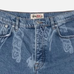 STUSSY | Unisex Street Style Logo Jeans -Stussy Apparel org 1172