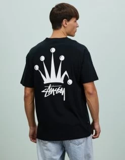 STUSSY | Crew Neck Street Style Cotton Short Sleeves Logo -Stussy Apparel org 1186
