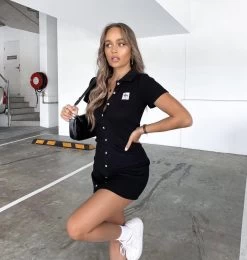 STUSSY | Short Casual Style Tight Street Style Plain Cotton