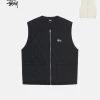 STUSSY | Unisex Street Style Logo Skater Style Vests & Gillets
