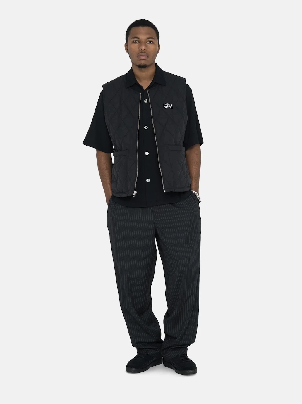 STUSSY | Unisex Street Style Logo Skater Style Vests & Gillets 4 STUSSY | Unisex Street Style Logo Skater Style Vests & Gillets - Image 4