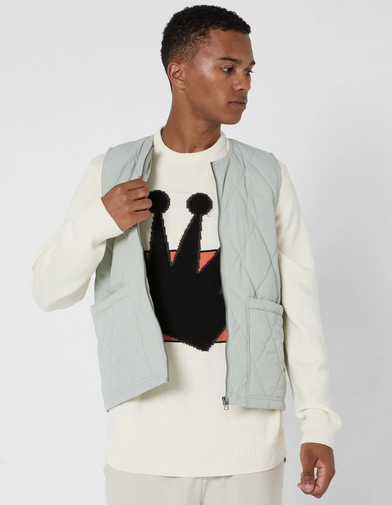 STUSSY | Unisex Street Style Logo Skater Style Vests & Gillets 15 STUSSY | Unisex Street Style Logo Skater Style Vests & Gillets - Image 15