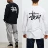 STUSSY | Crew Neck Street Style Long Sleeves Cotton