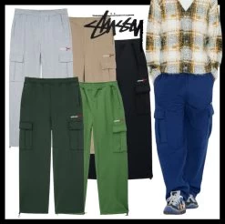 STUSSY | Street Style Logo Skater Style Cargo Pants