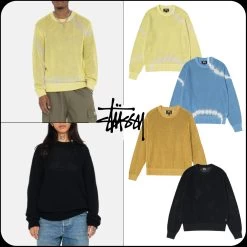STUSSY | [STUSSY]★PIGMENT DYED LOOSE GAUGE SWEATER