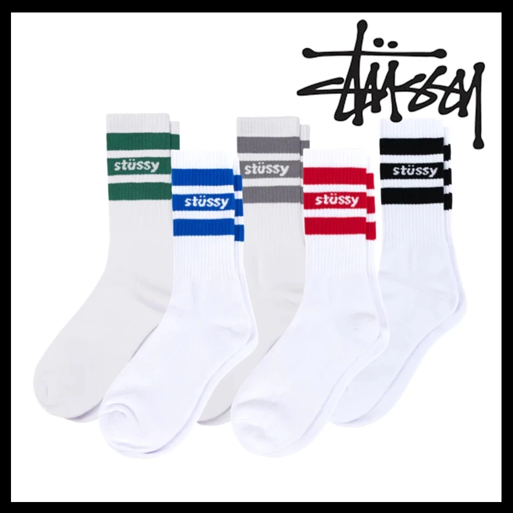 STUSSY | Unisex Street Style Logo Undershirts & Socks 1 STUSSY | Unisex Street Style Logo Undershirts & Socks