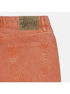 STUSSY | Unisex Plain Cotton Logo Jeans -Stussy Apparel org 1542