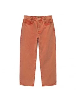 STUSSY | Unisex Plain Cotton Logo Jeans -Stussy Apparel org 1543