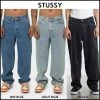 STUSSY | Unisex Denim Street Style Plain Cotton Logo Skater Style