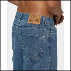 STUSSY | Unisex Denim Street Style Plain Cotton Logo Skater Style -Stussy Apparel org 1547