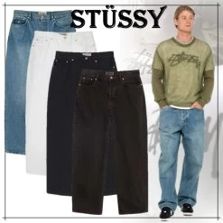 STUSSY | Denim Street Style Plain Cotton Skater Style Jeans
