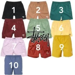 STUSSY | Unisex Street Style Plain Cotton Logo Skater Style Shorts -Stussy Apparel org 1628