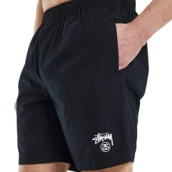 STUSSY | Unisex Street Style Plain Cotton Logo Skater Style Shorts -Stussy Apparel org 1632