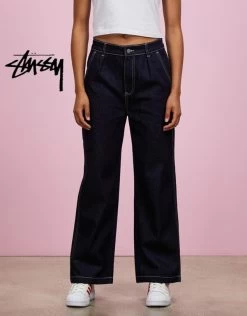 STUSSY | Unisex Street Style Logo Skater Style Jeans