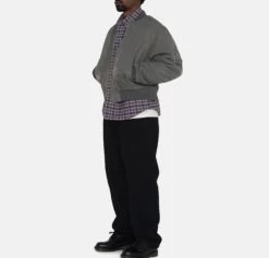 STUSSY | Unisex Nylon Street Style Plain Logo Bomber Jackets -Stussy Apparel org 1747