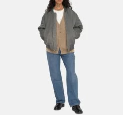 STUSSY | Unisex Nylon Street Style Plain Logo Bomber Jackets -Stussy Apparel org 1749