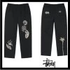 STUSSY | Unisex Street Style Logo Skater Style Bottoms