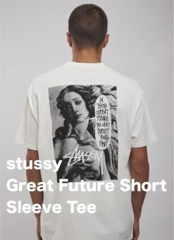 STUSSY | Crew Neck Street Style Short Sleeves Logo Skater Style
