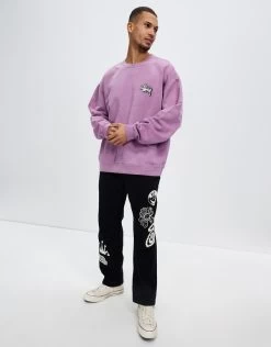 STUSSY | Crew Neck Pullovers Street Style Long Sleeves Cotton -Stussy Apparel org 1877