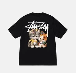 STUSSY | Unisex Street Style Cotton Short Sleeves Logo Skater Style -Stussy Apparel org 1915