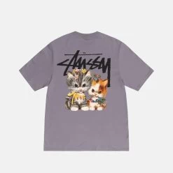 STUSSY | Unisex Street Style Cotton Short Sleeves Logo Skater Style -Stussy Apparel org 1918