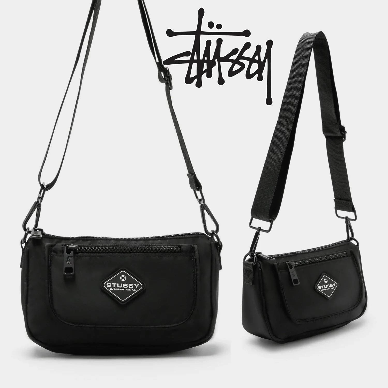 STUSSY | Unisex Street Style Plain Small Shoulder Bag Logo 7 STUSSY | Unisex Street Style Plain Small Shoulder Bag Logo - Image 7