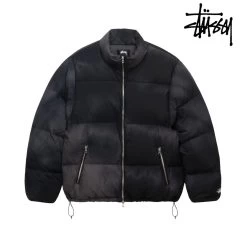 STUSSY | Unisex Street Style Plain Logo Skater Style Down Jackets