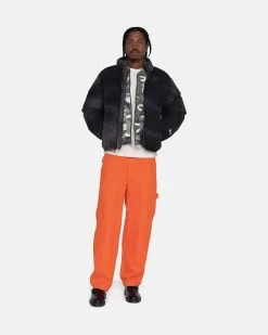 STUSSY | Unisex Street Style Plain Logo Skater Style Down Jackets -Stussy Apparel org 2143