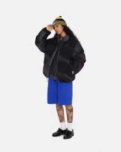 STUSSY | Unisex Street Style Plain Logo Skater Style Down Jackets -Stussy Apparel org 2145