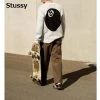 STUSSY | Crew Neck Pullovers Long Sleeves Logo Skater Style Sweaters