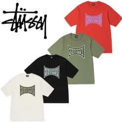 STUSSY | Crew Neck Unisex Street Style U-Neck Plain Cotton