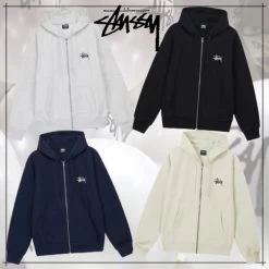 STUSSY | Unisex Street Style Long Sleeves Logo Skater Style Hoodies
