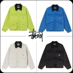 STUSSY | [STUSSY]★WASHED CANVAS SHOP JACKET