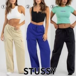 STUSSY | Casual Style Street Style Plain Cotton Logo Skater Style