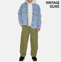 STUSSY | Unisex Street Style Plain Cotton Logo Cargo Pants -Stussy Apparel org 2308