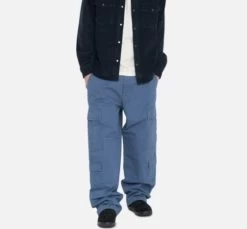 STUSSY | Unisex Street Style Plain Cotton Logo Cargo Pants -Stussy Apparel org 2309