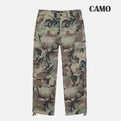 STUSSY | Unisex Street Style Plain Cotton Logo Cargo Pants -Stussy Apparel org 2318